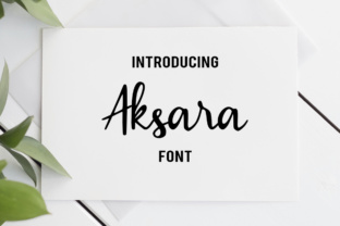 Aksara: A Cool Script Font for Brand Identity