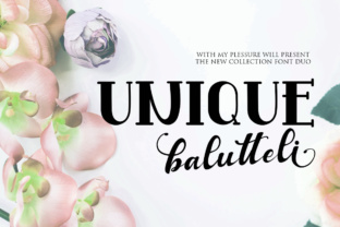 Balutteli: A Graceful Font for Brand Identity
