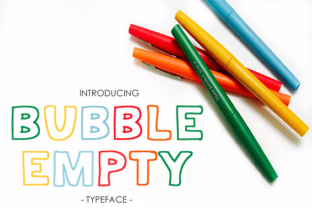 Bubble Empty: The Bold Display Font for Marketers