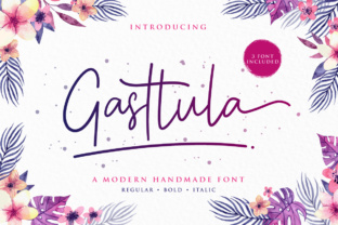 Gasttula: A Modern Handwritten Typeface for Editorial Design