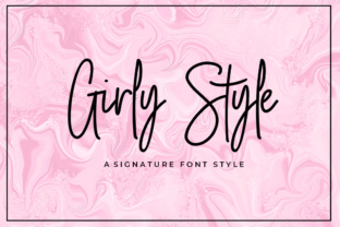 Girly Style Font for Crafters