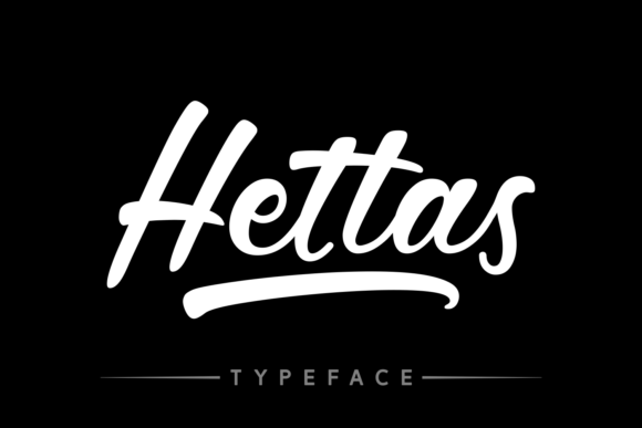 Hettas: A Retro Script Typeface for Editorial Design