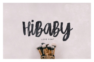 HiBaby Font: Organic Hand-Painted Style for Branding