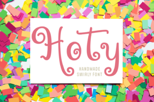 Hoty: A Swirly Display Font for Modern Editorial Design