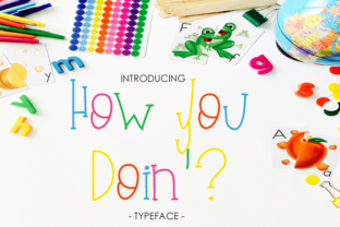 How You Doin: A Modern Handwritten Typeface for Editorial Design