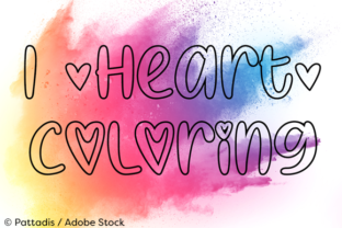 I Heart Coloring Font: A Playful Typeface for Branding