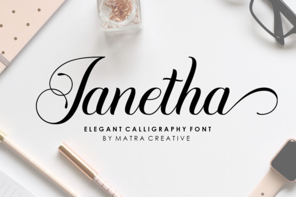 Janetha: A Script Font That Elevates Brand Identity