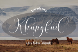 Khungfud: A Luxurious Script Font for Crafters