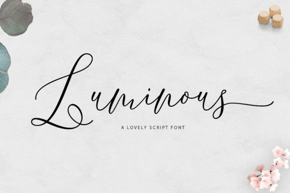 One Luminous: An Elegant Script Font for Crafters