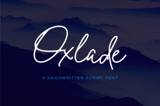 Oxlade: A Fresh Signature Font for Web Headers