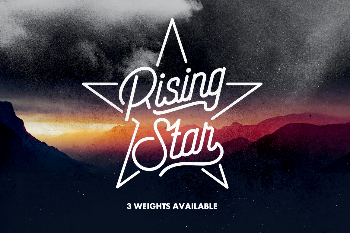 Rising Star Font: A Modern Script for Makers