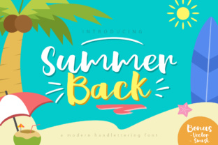 Summer Back: A Bold Script Font for Makers