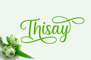 Thisay: A Refined Script Font for Editorial Design