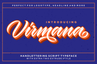 Virmana: A Bold Retro Font for Crafters