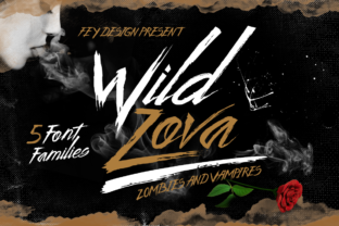 Wild Zova Font: A Grungy Script for Bold Branding