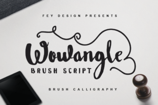 Wowangle: A Script Font for Editorial Design